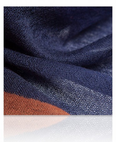 Палантин Унисекс W-BORDE/NAVY.RUST